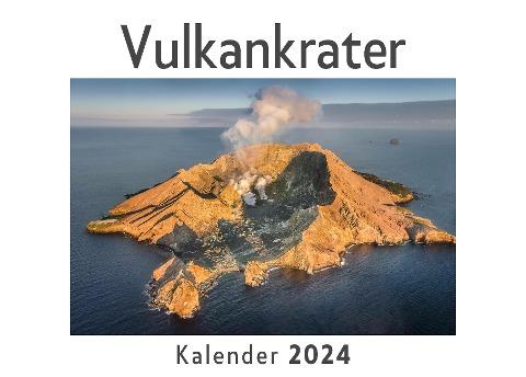 Vulkankrater (Wandkalender 2024, Kalender DIN A4 quer, Monatskalender im Querformat mit Kalendarium, Das perfekte Geschenk)