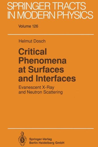 Critical Phenomena at Surfaces and Interfaces
