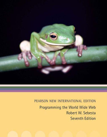Programming the World Wide Web