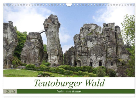 Teutoburger Wald - Natur und Kultur (Wandkalender 2026 DIN A3 quer), CALVENDO Monatskalender