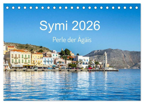 Symi 2026, Perle der Ägäis (Tischkalender 2026 DIN A5 quer), CALVENDO Monatskalender