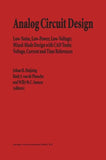 Analog Circuit Design