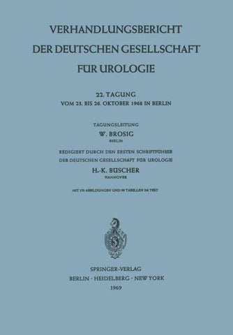 Verhandlungsbericht der Deutschen Gesellschaft für Urologie