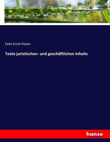Texte juristischen- und geschäftlichen Inhalts