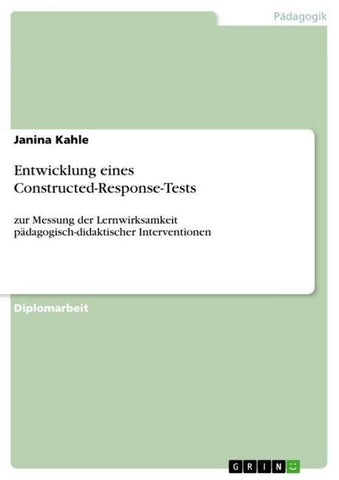 Entwicklung eines Constructed-Response-Tests