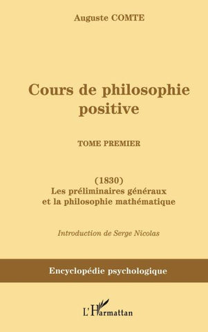 Cours de philosophie positive