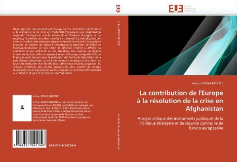 La contribution de l'Europe à la résolution de la crise en Afghanistan