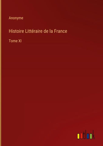 Histoire Littéraire de la France