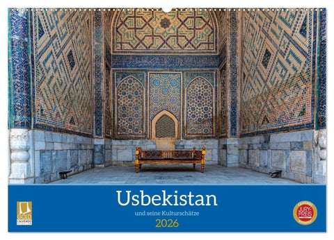 Usbekistan und seine Kulturschätze (Wandkalender 2026 DIN A2 quer), CALVENDO Monatskalender
