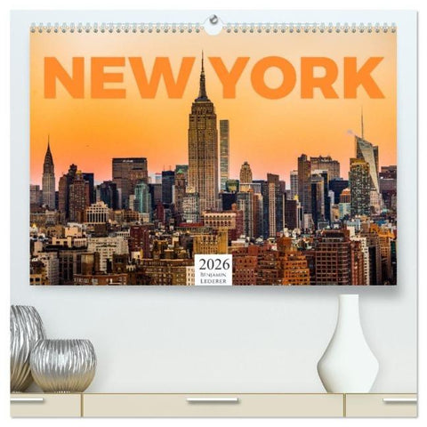 New York - Eine Weltstadt (hochwertiger Premium Wandkalender 2026 DIN A2 quer), Kunstdruck in Hochglanz