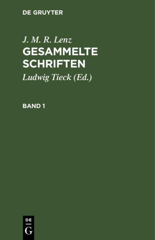 Gesammelte Schriften. Band 1