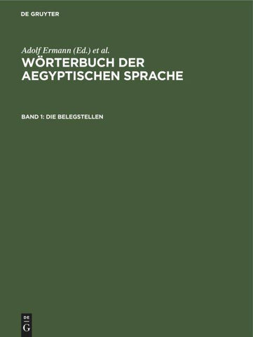 Die Belegstellen, Band 1(Tafelteil)