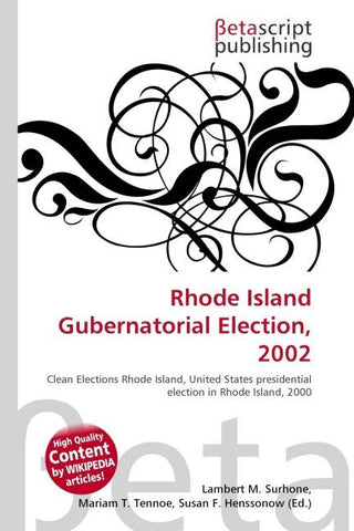 Rhode Island Gubernatorial Election, 2002