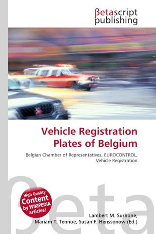 Vehicle Registration Plates of Belgium