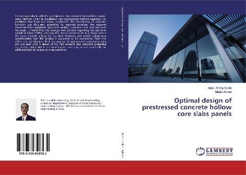 Optimal design of prestressed concrete hollow core slabs panels