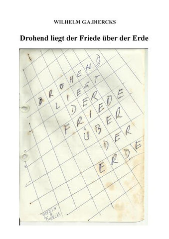 Drohend liegt der Friede über der Erde
