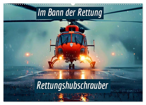 Im Bann der Rettung - Rettungshubschrauber (Wandkalender 2026 DIN A2 quer), CALVENDO Monatskalender