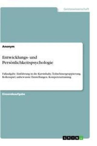 Entwicklungs- und Persönlichkeitspsychologie