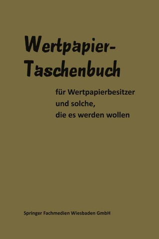 Wertpapier Taschenbuch
