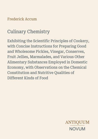 Culinary Chemistry