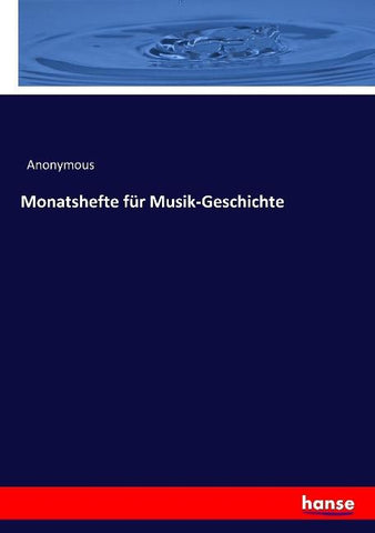 Monatshefte für Musik-Geschichte