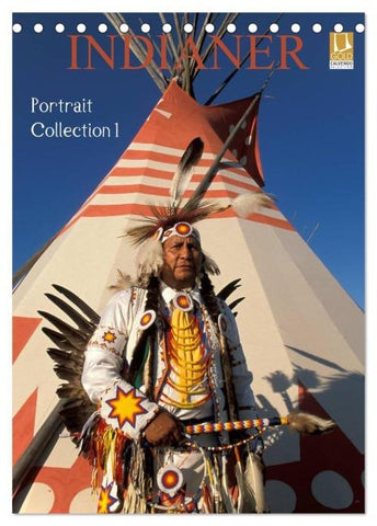 Indianer, Portrait Collection 1 (Tischkalender 2026 DIN A5 hoch), CALVENDO Monatskalender