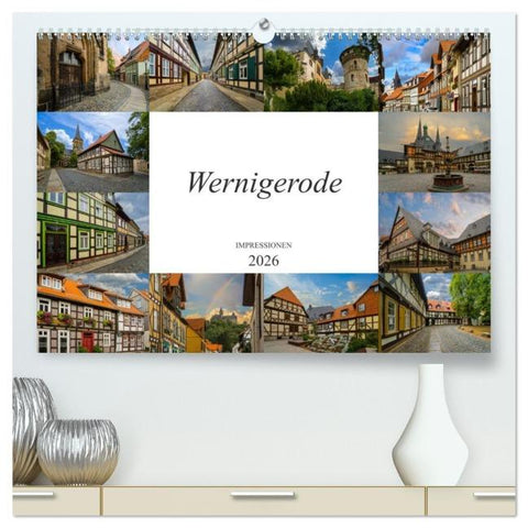 Wernigerode Impressionen (hochwertiger Premium Wandkalender 2026 DIN A2 quer), Kunstdruck in Hochglanz