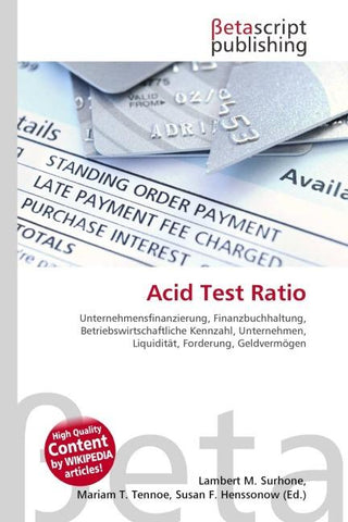 Acid Test Ratio