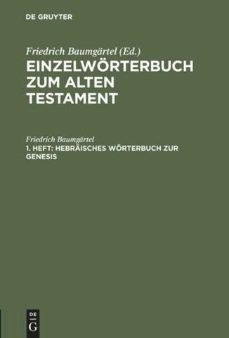 Hebräisches Wörterbuch zur Genesis