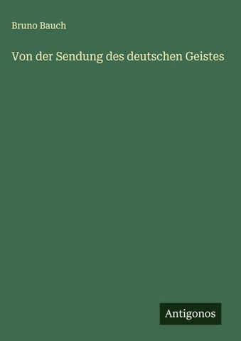 Von der Sendung des deutschen Geistes