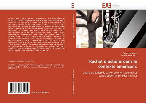 Rachat d'actions dans le contexte américain: