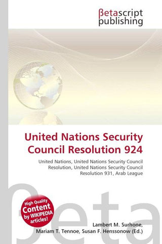 United Nations Security Council Resolution 924