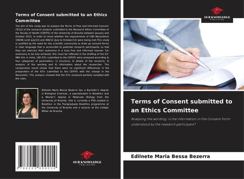 Terms of Consent submitted to an Ethics Committee