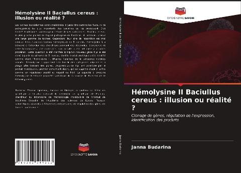 Hémolysine II Baciullus cereus : illusion ou réalité ?