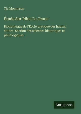 Étude Sur Pline Le Jeune