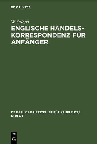 Englische Handelskorrespondenz für Anfänger
