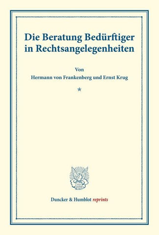 Die Beratung Bedürftiger in Rechtsangelegenheiten.