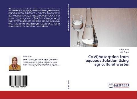 Cr(VI)Adsorption from aqueous Solution Using agricultural wastes