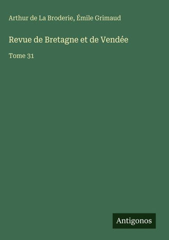 Revue de Bretagne et de Vendée