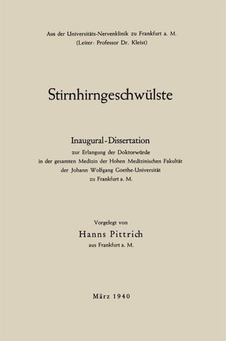 Stirnhirngeschwülste