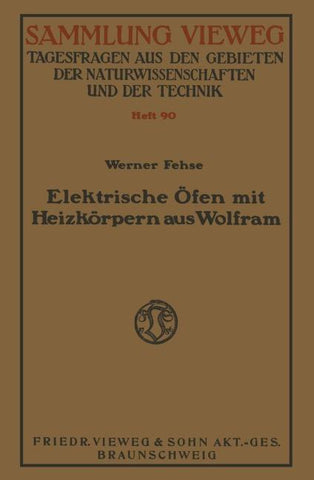 Elektrische Öfen mit Heizkörpern aus Wolfram