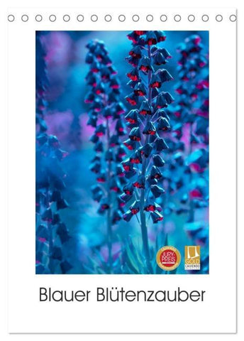 Blauer Blütenzauber (Tischkalender 2026 DIN A5 hoch), CALVENDO Monatskalender