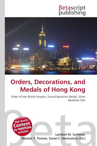 Orders, Decorations, and Medals of Hong Kong
