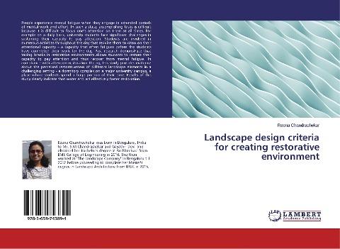 Landscape design criteria for creating restorative environment