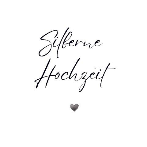Gästebuch "Silberhochzeit"- Premium Gästebuch Blanko