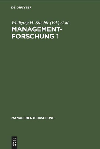 Managementforschung 1