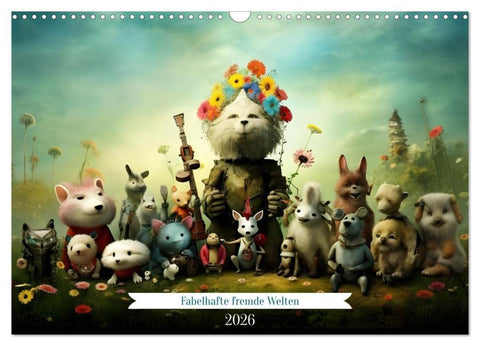 Fabelhafte fremde Welten (Wandkalender 2026 DIN A3 quer), CALVENDO Monatskalender