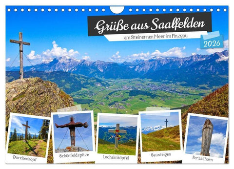 Grüße aus Saalfelden (Wandkalender 2026 DIN A4 quer), CALVENDO Monatskalender