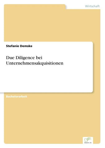Due Diligence bei Unternehmensakquisitionen
