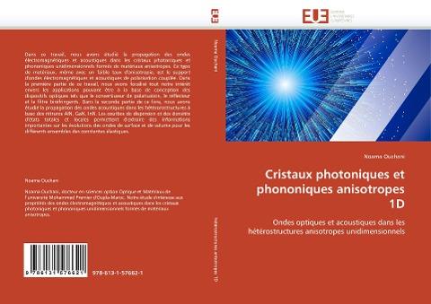 Cristaux photoniques et phononiques anisotropes 1D